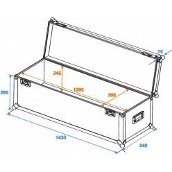 ROADINGER Universal Case Pro 140x30x30cm